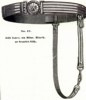 4-Row Gold Bullion Officer's Dress Sabre Belt: Schuyler Hartley Graham Catalog