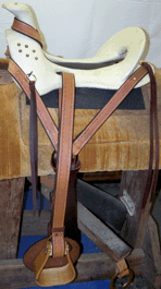 Civilian Spanish Saddle, skeletal rigged without skirts