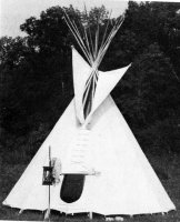 Canvas Tipi. Indian Style and Mountain Man