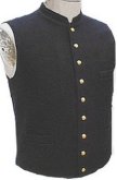 U.S. Civil War Military Standing Collar Vest - dark blue, American Civil War Uniforms